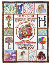 Load image into Gallery viewer, Always Be My Loving Mother Hippie Daughter Gift For Mom Fleece Blanket
