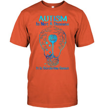 Load image into Gallery viewer, Autism Is Not A Disease It's Borderline Genius Special Custom Design Guys Tee
