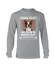 Load image into Gallery viewer, Boston Terrier Personal Stalker St. Patrick's Day Printed Mug Unisex Long Sleeve
