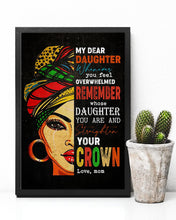 Load image into Gallery viewer, Abuelo  Gift For  Daughter Whenever You Feel Overwhelmed    Custom Design Vertical Poster

