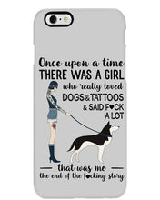 Load image into Gallery viewer, A Girl Really Loved Dogs And Tattoos  Unique Custom Design Phone case
