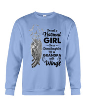 Load image into Gallery viewer, A Granddaughter To A Grandpa With Wings Handheld Gift For Granddaughter Sweatshirt
