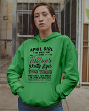 Load image into Gallery viewer, April Girl Has Tattoos Pretty Eyes Thick Thighs For Birthday Gift Hoodie
