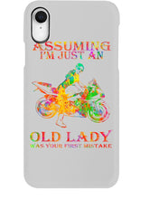 Load image into Gallery viewer, Assuming I'm Just An Old Lady Loves Motorbike For Sport Lovers Phone case
