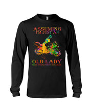 Load image into Gallery viewer, Assuming I'm Just An Old Lady Loves Motorbike For Sport Lovers Unisex Long Sleeve
