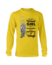 Load image into Gallery viewer, A Granddaughter To A Grandpa With Wings Handheld Gift For Granddaughter Unisex Long Sleeve
