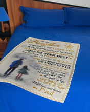 Load image into Gallery viewer, Be Bold And Be Beautiful Dad Gift For Daughter Fleece Blanket
