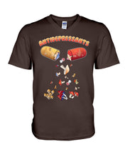Load image into Gallery viewer, Antifepresants Mushrooms  Unique Custom Design For Cute Girls Guys V-Neck

