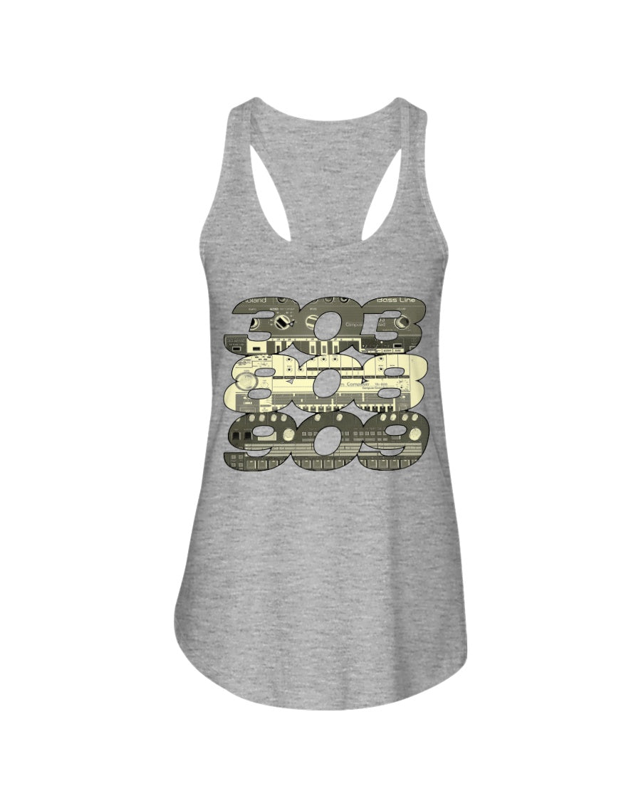 303-808-909 Synthesizer Meaningful Gift For Men Ladies Flowy Tank