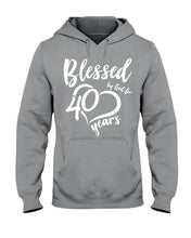 Load image into Gallery viewer, Blessed By God For  40 Years  Special Custom Design Hoodie
