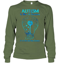 Load image into Gallery viewer, Autism Is Not A Disease It's Borderline Genius Special Custom Design Unisex Long Sleeve
