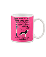 Load image into Gallery viewer, A Girl Really Loved Dogs And Tattoos  Unique Custom Design Mug
