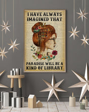 Load image into Gallery viewer, A Kind Of Library Reading Redhead Gift For Book Lovers Vertical Poster

