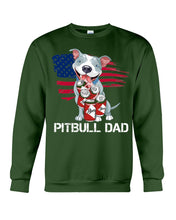 Load image into Gallery viewer, Black Phone Case Pitbull Dad Gift For Pitbull Lovers Sweatshirt
