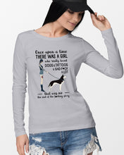 Load image into Gallery viewer, A Girl Really Loved Dogs And Tattoos  Unique Custom Design Unisex Long Sleeve
