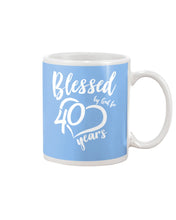 Load image into Gallery viewer, Blessed By God For  40 Years  Special Custom Design Mug
