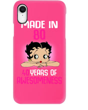 Load image into Gallery viewer, Black Phone Case Made In 80 40 Years In Awesomeness For Friends Phone case
