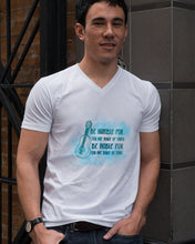 Load image into Gallery viewer, Be Humble For You Are Made Of Earth Custom Design For Ukulele Lovers Guys V-Neck
