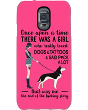 Load image into Gallery viewer, A Girl Really Loved Dogs And Tattoos  Unique Custom Design Phone case
