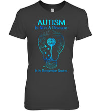 Load image into Gallery viewer, Autism Is Not A Disease It's Borderline Genius Special Custom Design Ladies Tee
