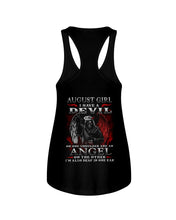 Load image into Gallery viewer, August Girl I Have A Devil On One Shoulder And An Angel Trending Ladies Flowy Tank
