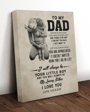 Load image into Gallery viewer, Always Be My Loving Father Son Gift For Daddy A Hug Matte Canvas
