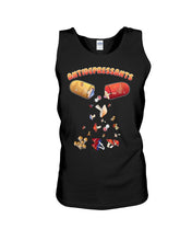 Load image into Gallery viewer, Antifepresants Mushrooms  Unique Custom Design For Cute Girls Unisex Tank Top
