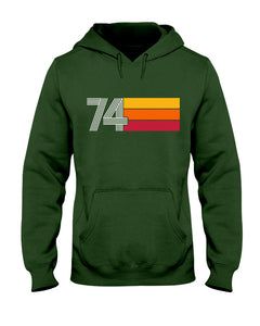 46th Birthday Gift Vintage 1974 Classic Retro Vintage Hoodie