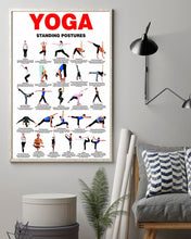 Load image into Gallery viewer, Yoga Standing Postures Useful Knowledge Meaningful Gift Vertical Poster

