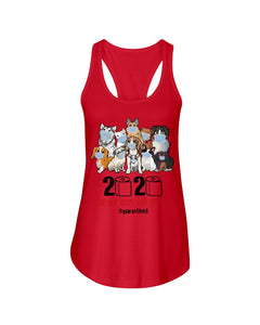 2020 The Year When Shit Got Real Special Custom Design Ladies Flowy Tank