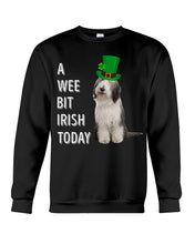 Load image into Gallery viewer, Bearded Collie Irish Today Green St. Patrick's Day Printed Mug Sweatshirt
