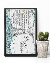 Load image into Gallery viewer, Blue Tree Love You With All You Are Gift For Wife Vertical Poster

