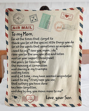 Load image into Gallery viewer, You Mean More To Me Mail Letter Son Gift For Mom Sherpa Blanket

