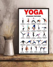 Load image into Gallery viewer, Yoga Standing Postures Useful Knowledge Meaningful Gift Vertical Poster
