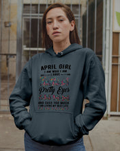 Load image into Gallery viewer, April Girl Has Tattoos Pretty Eyes Thick Thighs For Birthday Gift Hoodie

