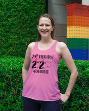 Load image into Gallery viewer, 29th Birthday Gift 2020 Quarantined Unique Custom Design Ladies Flowy Tank

