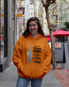 A Granddaughter To A Grandpa With Wings Handheld Gift For Granddaughter Hoodie