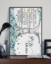 Load image into Gallery viewer, Blue Tree Love You With All You Are Gift For Wife Vertical Poster
