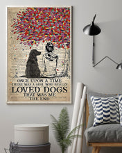 Load image into Gallery viewer, Beneath Colorful Tree There Was A Girl Who Really Loved English Cocker Spaniel Dogs Vertical Poster
