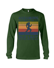 Load image into Gallery viewer, Assuming I'm Just An Old Lady Was Your First Mistake Retro Vintage Unisex Long Sleeve
