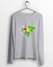 Load image into Gallery viewer, Beagle Not Lucky Simply Blessed Clover Heart St Patrick's Day Gift For Dog Lovers Unisex Long Sleeve
