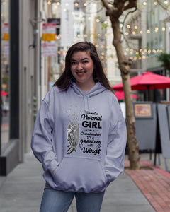 A Granddaughter To A Grandpa With Wings Handheld Gift For Granddaughter Hoodie