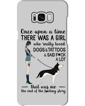 Load image into Gallery viewer, A Girl Really Loved Dogs And Tattoos  Unique Custom Design Phone case
