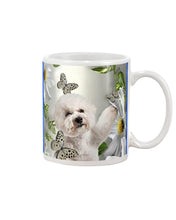 Load image into Gallery viewer, Bichon Frise With Butterflies Simple Custom Design  For Dog Lovers Mug
