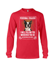Load image into Gallery viewer, Boston Terrier Personal Stalker St. Patrick's Day Printed Mug Unisex Long Sleeve
