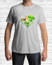Load image into Gallery viewer, Beagle Not Lucky Simply Blessed Clover Heart St Patrick's Day Gift For Dog Lovers Guys Tee
