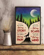 Load image into Gallery viewer, You Know My Name Not My Story Wolf Vertical Poster
