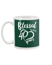Load image into Gallery viewer, Blessed By God For  40 Years  Special Custom Design Mug
