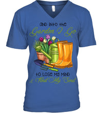Load image into Gallery viewer, And Into The Garden I Go To Lose My Mind And I Find My Soul Guys V-Neck
