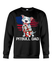 Load image into Gallery viewer, Black Phone Case Pitbull Dad Gift For Pitbull Lovers Sweatshirt
